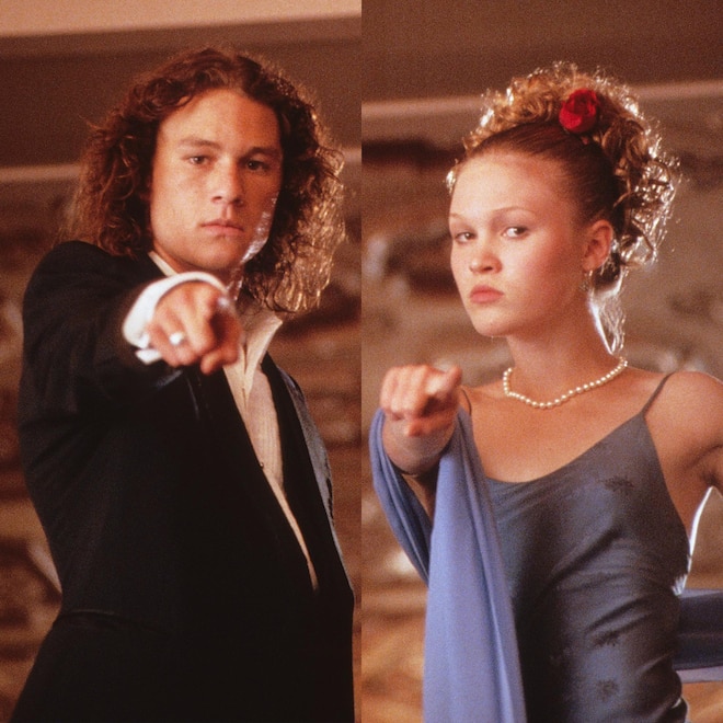 Heath Ledger and Julia Stiles in the 1999 film "10 Things I Hate About You."